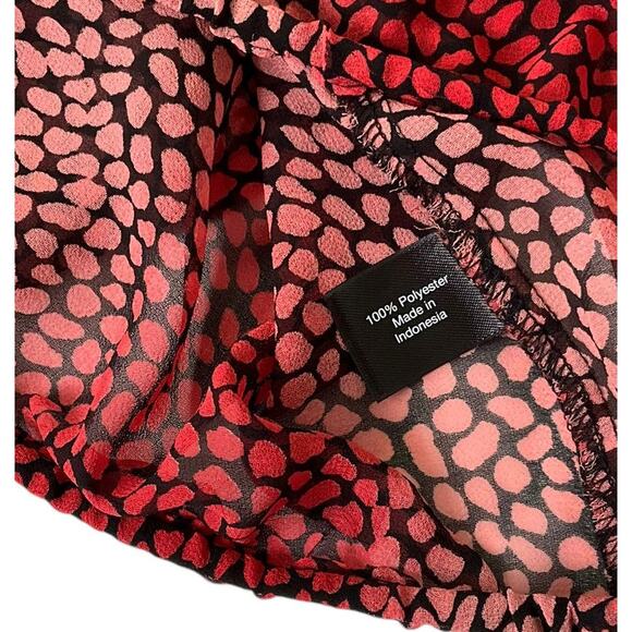 Lane Bryant Multicolor Sheer Blouse Women Top Plus Size 18-20 | 57-3 - Picture 4 of 6